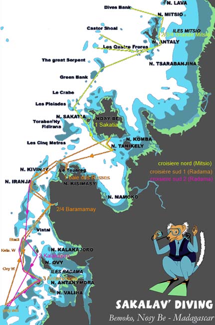 Croisieres plongée de nosy be